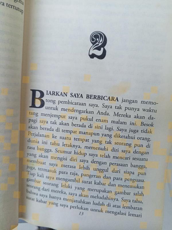 Halaman pertama bab 2 Perempuan di Titik Nol